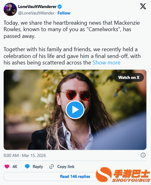 《上古卷轴》创作者英年早逝 玩家请愿把他做进老滚6