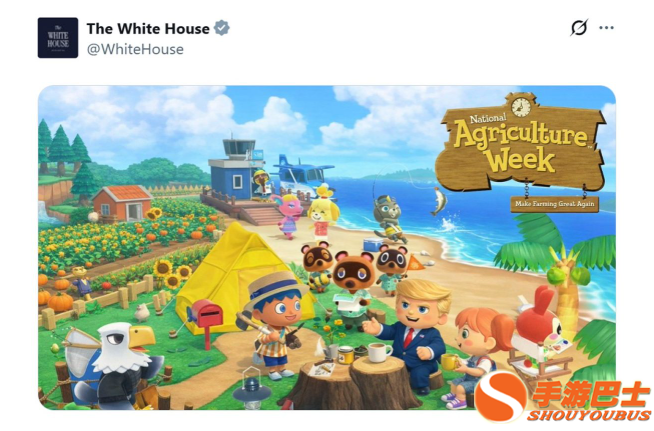 白宫继续擅自滥用《动森》制作梗图引热议 任天堂暂未回应