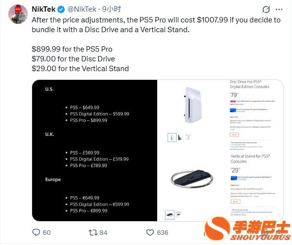 简直疯了！涨价后的PS5售价是PS4两倍还多