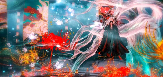 《天下3》45抽必得！这血雾弥漫的彼岸花海，你，走得出来吗？