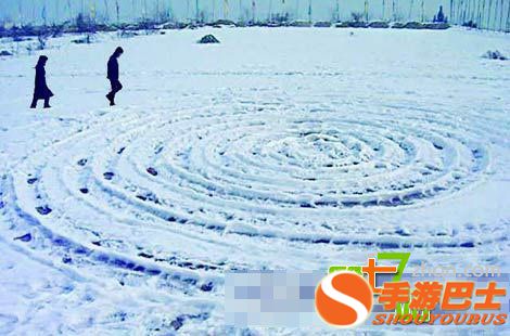 俄惊现“雪地圆环”现象 当地疑是外星人所为
