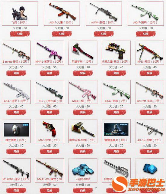 cf军备兑换即刻开火活动地址 见面有礼攒火力值兑换万千道具3